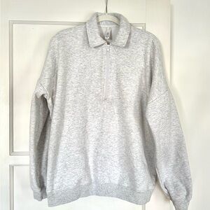 Skims Relaxed Quarter-Zip Sweatshirt